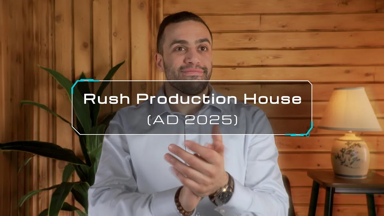 Poster image of the Rush showreel video (press play to watch)